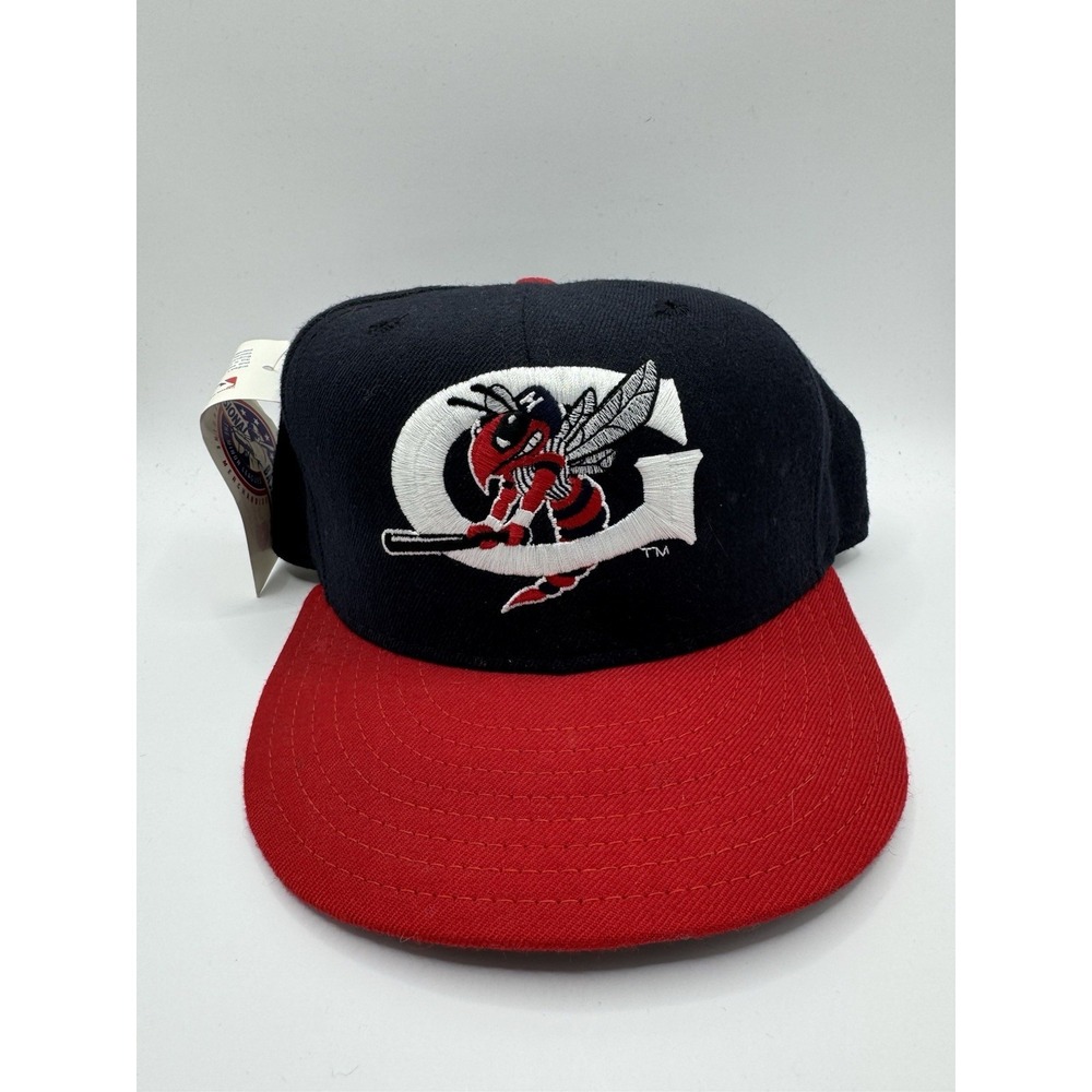 Vintage New Era 5950 Greensboro Grasshoppers MiLB Wool Hat Size 7 NWT